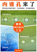 獨家工藝：斯曼克可為噴絲板小孔拋光內(nèi)錐效果！